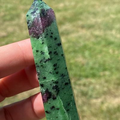 Sale Photo Thumbnail #109: Oblisk, Tower, Rock, Carving, Collectible, Ruby, Zoisite
