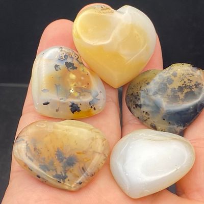 Sale Photo Thumbnail #229: Hearts, Agate, Rock, Carving, Collectible
