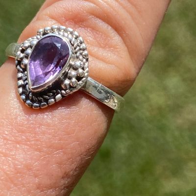 Sale Photo Thumbnail #88: Amethyst, Sterling Silver, Ring, Jewelry