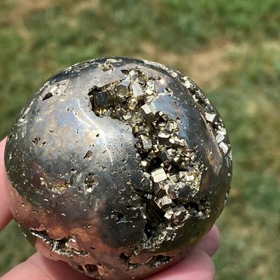 Sale Photo Thumbnail #163: Sphere, Pyrite, Rock, Crystal, Collectible
