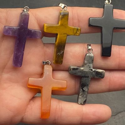 Sale Photo Thumbnail #236: Stone, Cross, Pendant, Jewelry