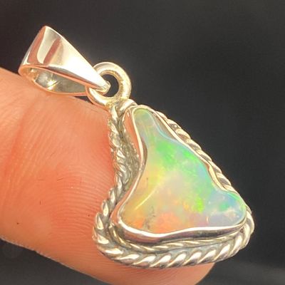 Sale Photo Thumbnail #204: Opal, Rock, Jewerly, Sterling Silver, Pendant