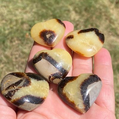 Sale Photo Thumbnail #138: Hearts, Septarian, Rock, Carving, Collectible