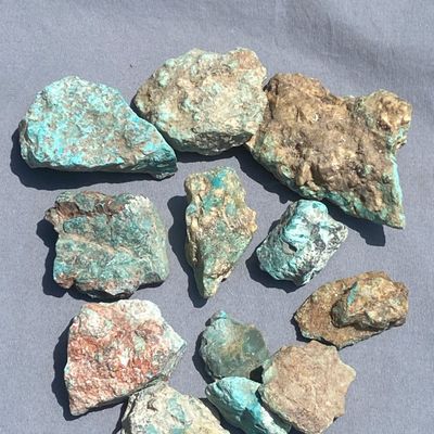 Sale Photo Thumbnail #63: Turquoise, Rock, Rough, Nugget, Collectible, Lapidary