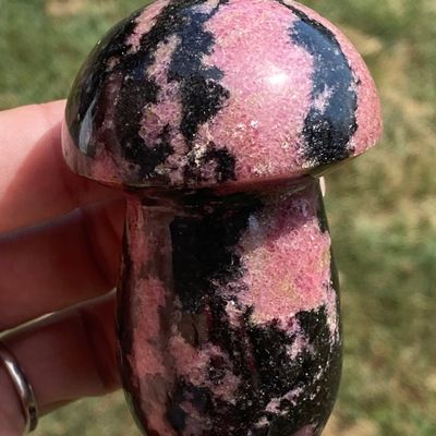 Sale Photo Thumbnail #225: Mushroom, Rock, Rhodonite, Carving, Collectible
