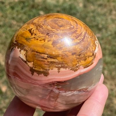 Sale Photo Thumbnail #214: Sphere, Onyx, Rock, Carving, Collectible