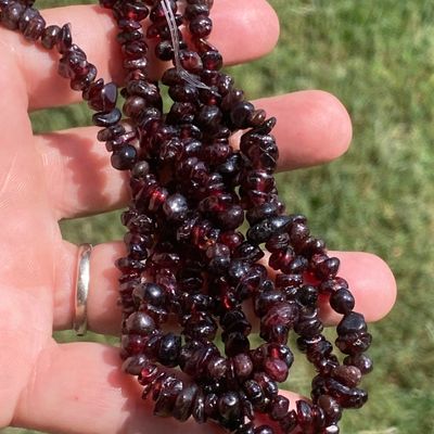 Sale Photo Thumbnail #102: Garnet, Rock, Crystal, Jewelry, Necklace