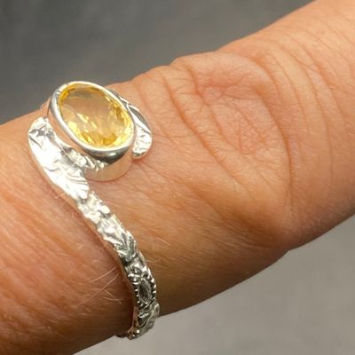 Sale Photo Thumbnail #87: Citrine, Sterling Silver, Ring, Jewelry