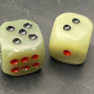 Sale Photo Thumbnail #235: Dice, Onyx, Calcite, Rock, Toy, Collectible