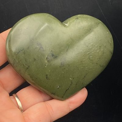 Sale Photo Thumbnail #217: Heart, Nephrite, Jade, Rock, Carving, Collectible