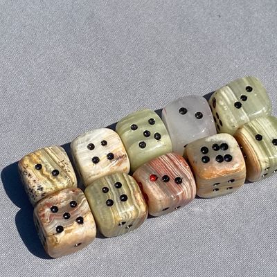 Sale Photo Thumbnail #258: Dice, Onyx, Calcite, Rock, Toy, Collectible