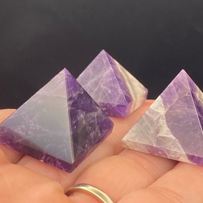 Sale Photo Thumbnail #219: Pyramid, Amethyst, Rock, Carving, Collectible, Decor