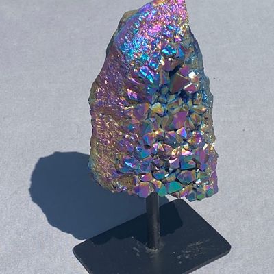 Sale Photo Thumbnail #245: Titanium, Amethyst, Rock, Crystal, Collectible, Decor