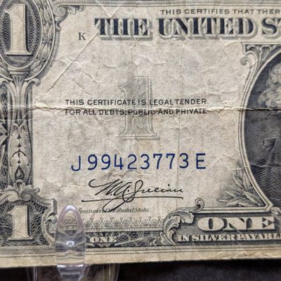 Sale Photo Thumbnail #60: (3) Series 1935 C United States $1 Silver Certificates