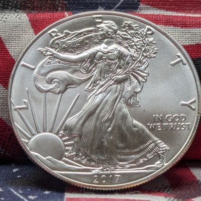 Sale Photo Thumbnail #117: 2017 American Silver Eagle, 1 Troy Oz. .999 Silver - Brilliant Uncirculated
