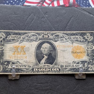 Sale Photo Thumbnail #115: 1922 US $20 Gold Certificate, Fr. 1187 - Speelman-White Signatures