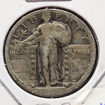 Sale Photo Thumbnail #298: No Date Standing Liberty Quarter, 90% Silver