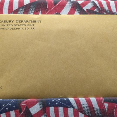 Sale Photo Thumbnail #436: Unopened 1962 US Mint Silver Proof Set in Sealed Envelope - Contains (3) 90% Silver Coins