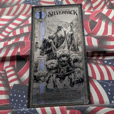 Sale Photo Thumbnail #324: 2025 1 Silverback Silver Bullion Note, 1/1000th Troy Ounce Pure Silver - Serial #22357
