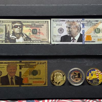 Sale Photo Thumbnail #154: 2024 Donald Trump Novelty Collectibles - Donald Trump Notes & Coins/Rounds - No Melt/Face Value