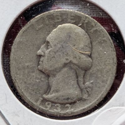 Sale Photo Thumbnail #413: 1932-P Washington Quarter, First Year, 90% Silver