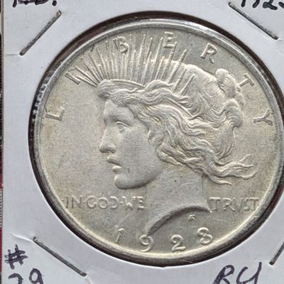Sale Photo Thumbnail #204: 1923 Peace 90% Silver Dollar