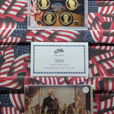 Sale Photo Thumbnail #129: 2010-S U.S. Mint Presidential One Dollar Proof Set In OGP With COA