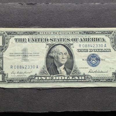 Sale Photo Thumbnail #89: 1957 $1 U.S. Silver Certificate Bank Note
