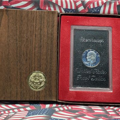 Sale Photo Thumbnail #228: 1971-S Eisenhower Proof One Dollar, 40% Silver