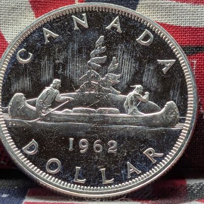 Sale Photo Thumbnail #440: 1962 Canada Voyageur Silver Dollar, 80% Silver