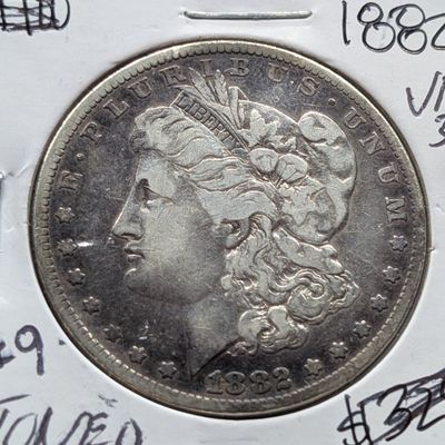 Sale Photo Thumbnail #44: 1882-P Morgan 90% Silver Dollar, Toned