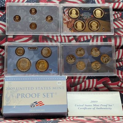 Sale Photo Thumbnail #263: 2009-S U.S. Mint Proof Set - Includes U.S. Territory Quarters, Presidential Dollars & Lincoln Bicentennial Cents in OGP w/ COA