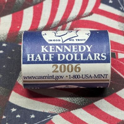 Sale Photo Thumbnail #59: 2006-P Kennedy Half Dollar Unopened Roll, 20 Coins