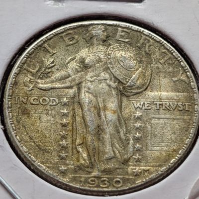 Sale Photo Thumbnail #278: 1930-P Standing Liberty Quarter, 90% Silver