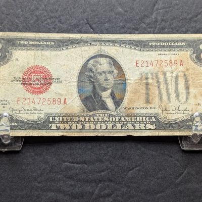 Sale Photo Thumbnail #20: 1928-G US $2 Legal Tender Red Seal Note