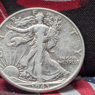 Sale Photo Thumbnail #247: 1943 (WWII ERA) Walking Liberty Half Dollar, 83 Years old, 90% Silver