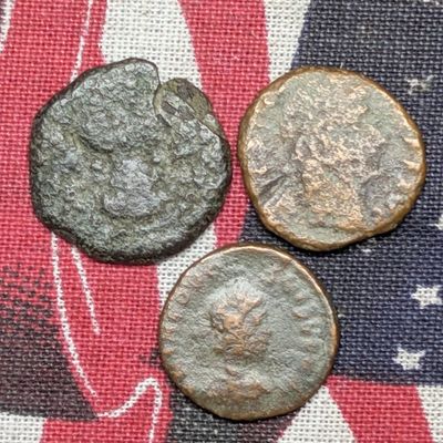 Sale Photo Thumbnail #164: (3) 367-375 AD Ancient Roman Coins, Over 1,600 years old!