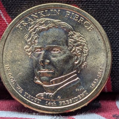 Sale Photo Thumbnail #202: 2010-D Franklin Pierce Presidential Dollar -Position B - Uncirculated bought directly from the US mint when released