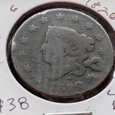 Sale Photo Thumbnail #51: 1820 Matron Liberty Head Large Cent - 206 Years Old!