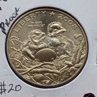 Sale Photo Thumbnail #36: 2008-S Proof Commemorative Bald Eagle Recovery Half Dollar - Low Mintage!