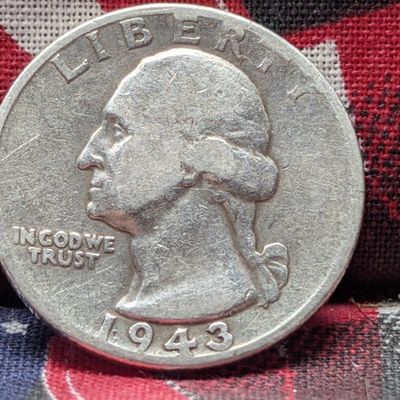 Sale Photo Thumbnail #257: 1943-D (WWII ERA) Washington Quarter, 83 Years old, 90% Silver