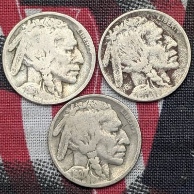 Sale Photo Thumbnail #127: 1918, 1919, & 1920 Indian Head Buffalo Nickels