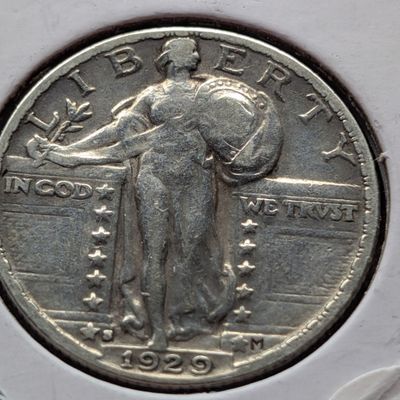 Sale Photo Thumbnail #283: 1929-S Standing Liberty Quarter, 90% Silver
