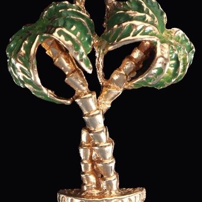 Sale Photo Thumbnail #455: 14K YELLOW GOLD CALIFORNIA PALMS SOUVENIR PENDANT