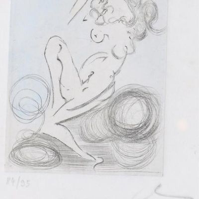 Sale Photo Thumbnail #84: SALVADOR DALI PETITS NUS APOLLINAIRE 2 84/95 AUTO