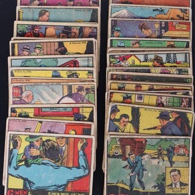 Sale Photo Thumbnail #150: G-MEN & HEROES OF THE LAW LOT OF 48 ANTIQUE CARDS