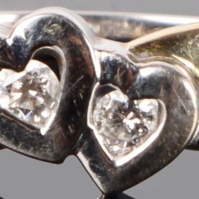 Sale Photo Thumbnail #258: 14K YELLOW AND WHITE GOLD LADIES RING W/ DIAMONDS