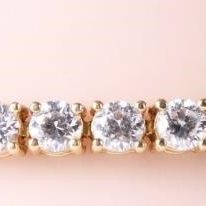 Sale Photo Thumbnail #312: 14K YELLOW GOLD LADIES BRACELET W/ CUBIC ZIRCONIUM