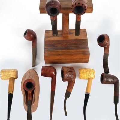 Sale Photo Thumbnail #175: VINTAGE TOBACCO PIPES CURVETTE COMBOY'S ETC (13)