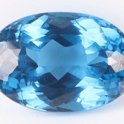 Sale Photo Thumbnail #456: 25.85CT OVAL BLUE TOPAZ LOOSE GEMSTONE